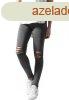 Urban Classics Ladies Cutted Knee Leggings acid black