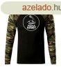 DRAGOWA Fit-T hossz ujj pl muscle army biceps, woodland 