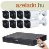 Dahua 8 kamers 8MP 4K kamera rendszer szett 40 mter jjell