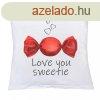 Prna nyomtatssal New Baby Love you sweetie 40x40 cm