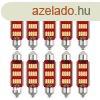 SMD-ROOF-10SMD-41 - 10db-os 41MM Szofita Led 12V htbords 