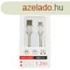 SWISSTEN Adatkbel - USB > USB-C 3.1 - 3A - 1,2m - Ezst/