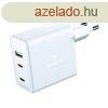 Hlzati Adapter Swissten GaN 2 x USB-C + 1 x USB 70 W, feh