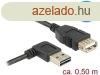 DeLock Extension cable EASY-USB 2.0 Type-A male angled left 