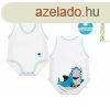 J Bimbi kombidressz 0-36 h biopamut Summer Sealife Blue Fis