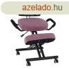 KONDELA Ergonomikus zsmoly, rzsaszn/fekete, RUFUS