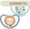 NUK Space Night szilikon cumi 2db 0-6 h - oroszln/giteste