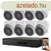 Hikvision 8 dome biztonsgi kamers IP kamera rendszer 2MP F