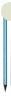 Ceruza, metl kk, aqua kk SWAROVSKI kristllyal, 14 cm, A