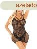  Heart Net Mini Dress - Black O/S 
