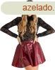 Piros latex szoknya Misty, S