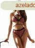 Sexy Red Plaid Bra Set College Style Cosplay Suit - XL/XXL