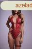 Christine Open-Crotch Body-Set Renee ? Red L/XL