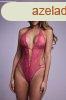 CHRISTINE Lace open crotch body Renee- pink S/M