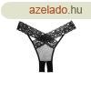Allure Crotchless Desire Panty Black