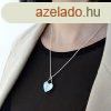 Medl 925 ezstbl, lapos szvecske kk gyngyhzfnnyel ds