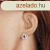 Szett flbevalbl s medlbl 925 ezstbl, rzsaszn cirk