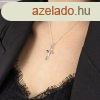 925 ezst nyaklnc - nlusi kereszt hromszg alak vllakka