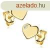14K arany flbeval szv alak cirknival