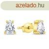 Brilio Silver Bjos aranyozott flbeval tltsz cirknium 