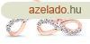 Cutie Diamonds Elegns vgtelen rzsaszn arany gymnt flb
