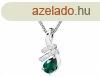 Silver Cat Divatos nyaklnc cirknium kvekkel s smaragd v