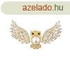 JwL Luxury Pearls Luxus aranyozott bross gynggyel s krist
