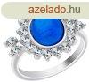 Preciosa Ezst gyr Camellia 6108 68