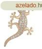 Troli Aranyozott gyk alak bross KS-226