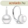 Brilio Silver Ezst flbeval folyami gyngykkel EA1140W