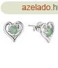Brilio Silver Gyengd ezst flbeval smaragddal ME05096D