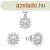 Agato Bjos ezst kszer szett cirknium kvel AGSET363R-W (