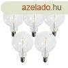 5 darabos E27 dimmelhet LED izzk szett spirl filamenttel 