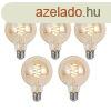5 db Okos E27 Dimmelhet LED Izz G95 Borostyn 4.9W 320lm 2