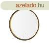 Modern frdszobai tkr fekete LED-del s rints dimmerrel