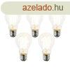5 db E27 LED izz szett A60 tltsz 3,8W 806lm 2700K