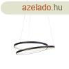 Design lglmpa fekete 55cm beptett LED-del, dimmerrel - 