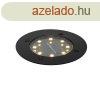 Modern fekete talajszpot LED-del IP65 napelemes - Terry