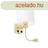 Arany fali lmpa USB-vel s fehr brval 18 cm - Brescia Co