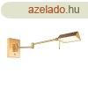 Design fali lmpa bronz, beptett LED-del, fnyerszablyz