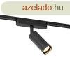 Modern fekete spotlmpa 1 fzis snrendszerhez 4,5W 3000K -