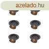 6 darabos modern, sllyesztett spotlmpa kszlet, fegyversz