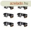 6 darabos sllyesztett spotlmpa kszlet fegyverszrke GU10 