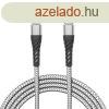 Adatkbel - iPhone Lightning - Type-C, szrke - 1 m