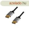 Logilink DisplayPort cable DP/M to DP/M 4K/60 Hz 3m Black/Gr