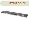DIGITUS CAT6 HD 24port 19" 0,5U kompakt fekete rnykol