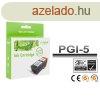 Canon -hoz, PGI5BK, PGI-5BK !CHIPES! fekete utngyrtott tin