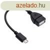 Akyga AK-AD-09 microUSB (apa) - USB-A (anya) adapter