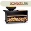 Blumfeldt Savage 2.0 Wide, ohnisko s grilom, bambusov doska