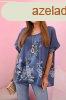 Pamut ingblz pillangkkal s virgokkal, 10739-1 modell, fa